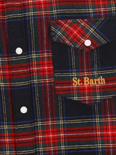 Shop Saint Barth Shirts In Tartan