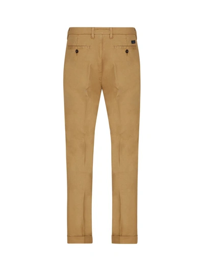 Shop Fay Trousers In Brown
