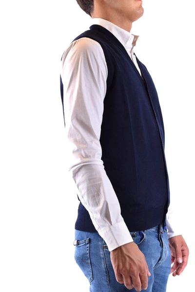 Shop Kangra Cashmere Vest In Blue