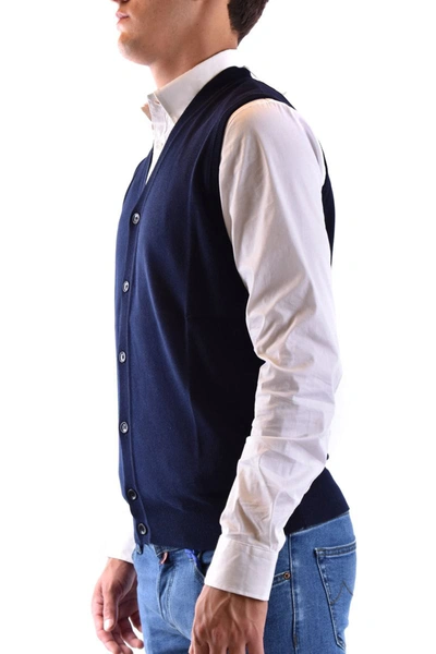 Shop Kangra Cashmere Vest In Blue