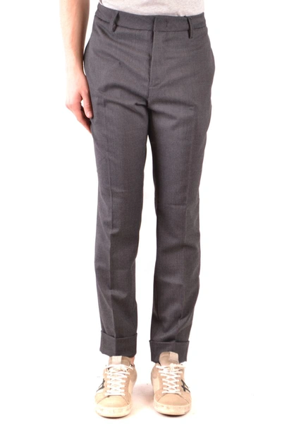 Shop Paolo Pecora Trousers In Gray