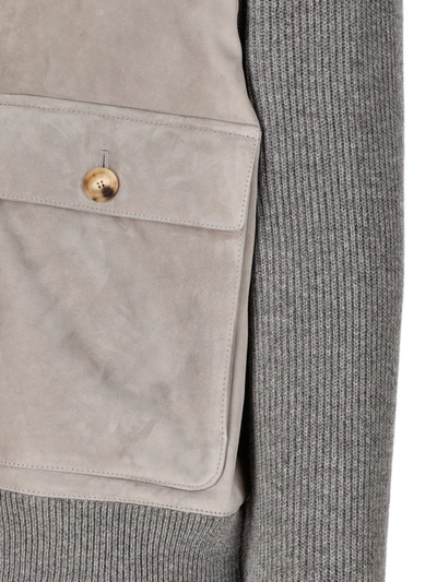Shop Brunello Cucinelli Jackets In Light Gray
