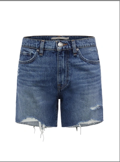Hudson Devon High Rise Boyfriend Short In Blue In Blue