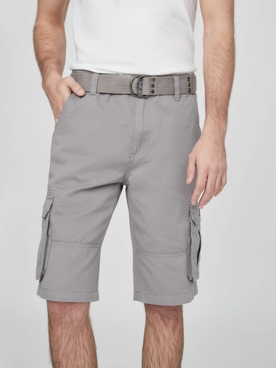 Shop Guess Factory Karl Cargo Shorts In Grey