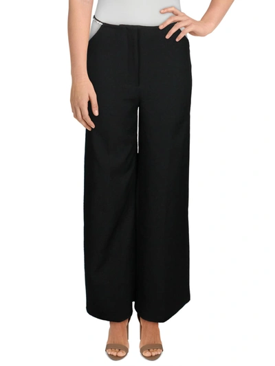 Shop Danielle Bernstein Womens Cutout Rhinestone Dress Pants In Black