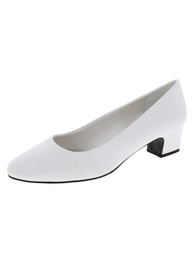 Shop Easy Street Prim Womens Faux Leather Slip On Pumps In White