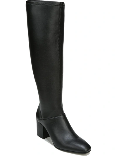Shop Franco Sarto Tribute Womens Zipper Faux Leather Mid-calf Boots In Black
