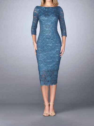 La Femme 24875 In Slate Blue In Blue