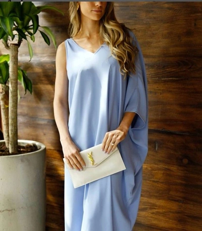 Shop Anna Cate Mackenzie Maxi Dress In Hydrangea In Blue