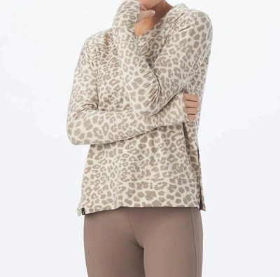 Shop Glyder Lounge Long Sleeve In Oatmilk Leopard In Multi