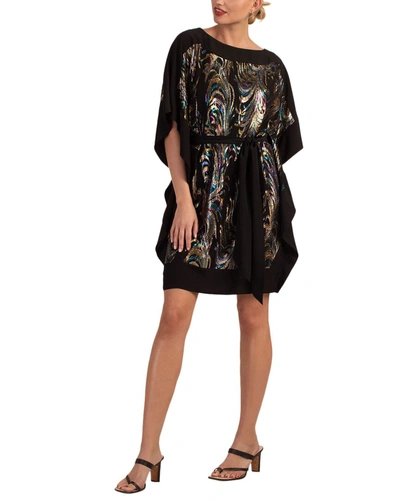 Shop Trina Turk Prize Silk-blend Dress In Multi