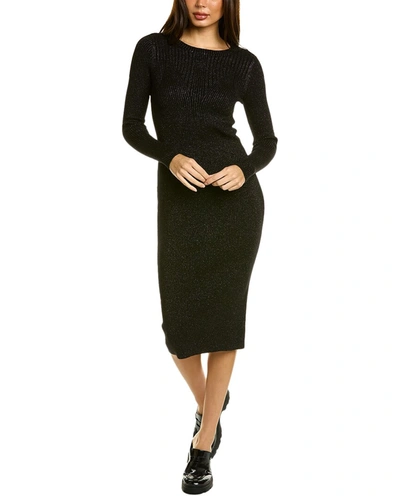 Shop Kourt Alexandra Midi Dress In Black