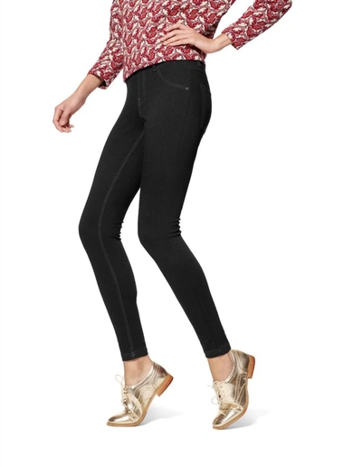 Shop Hue Essential Denim Leggings In Black