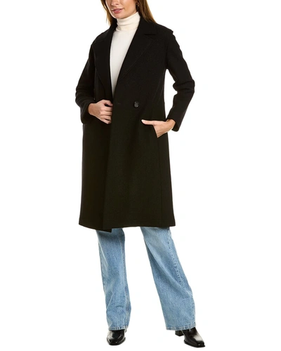 Shop Cinzia Rocca Icons Wool Coat In Black