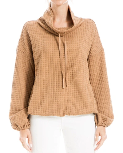 Shop Max Studio Knit Pullover Top In Brown