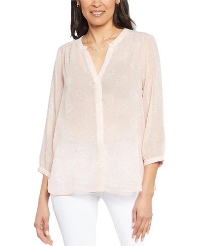 Shop Nydj Lilibet Blouse In Pink