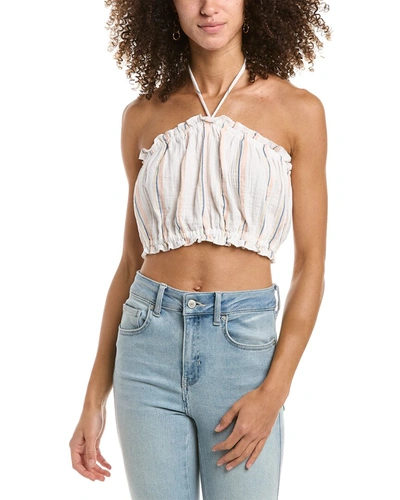 Shop Ocean Drive Stripe Gauze Tube Top In Pink