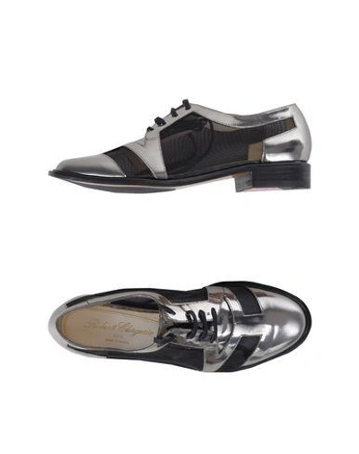 Shop Robert Clergerie Laced Shoes In Silver