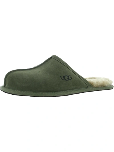 Shop Ugg Scuff Mens Suede Slip On Scuff Slippers In Multi