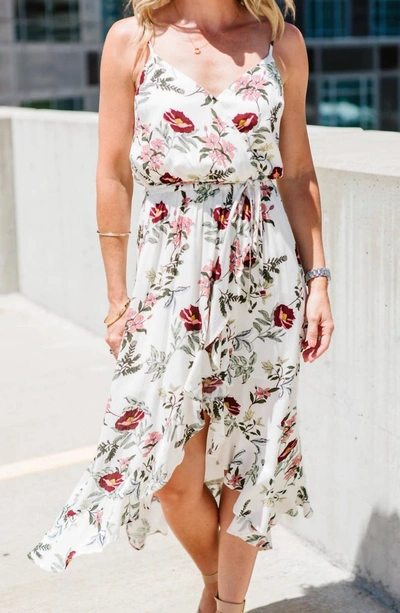 Jack By Bb Dakota Garden Bloom Printed Maxi Dress In Ivory In Multi