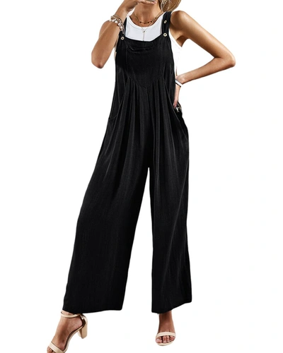 Shop Deli S Deli. S Linen-blend Jumpsuit In Black