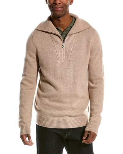 Shop Magaschoni Cashmere Funnel Sweater In Beige
