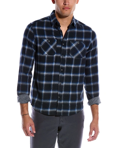 Shop Heritage By Report Collection Collin Flannel Shirt In Blue