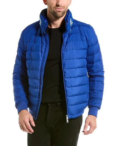 Shop Moncler Lightweight Down Jacket In Blue