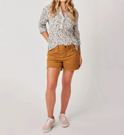 Shop Carve Designs Oahu Twill Short In Cocoa In Brown