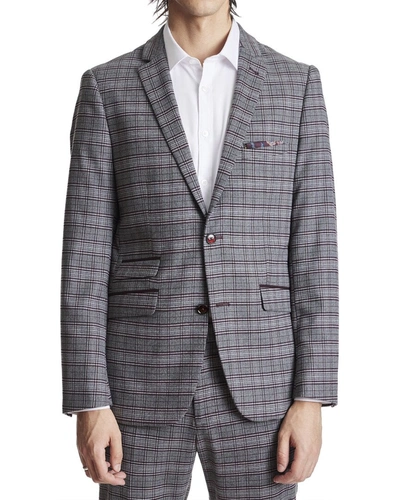 Shop Paisley & Gray Dover Notch Slim Fit Jacket In Grey