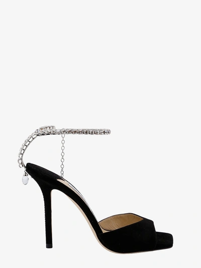 Shop Jimmy Choo Woman Saeda Woman Black Sandals