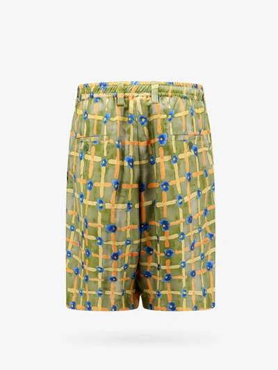 Shop Marni Man Bermuda Shorts Man Green Bermuda Shorts