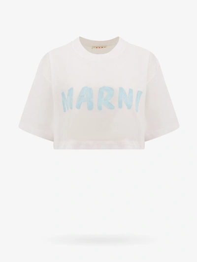 Shop Marni Woman T-shirt Woman White T-shirts