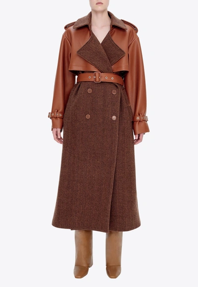 Shop Simkhai Doni Trench Coat In Brown