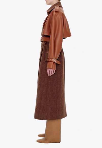 Shop Simkhai Doni Trench Coat In Brown