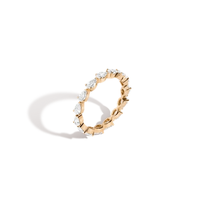 Aurate New York Pear Diamond Eternity Ring In Rose