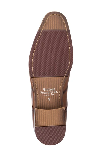 Vintage Foundry Orton Wingtip Derby In Cognac