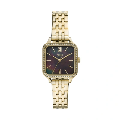 Shop Fossil Women's Colleen Three-hand, Gold-tone Stainless Steel Watch