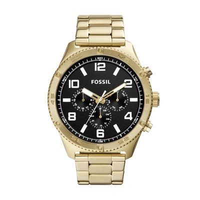 Shop Fossil Men's Brox Multifunction, Gold-tone Stainless Steel Watch