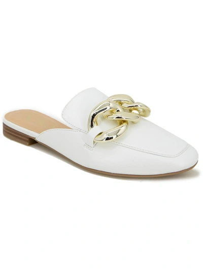 Shop Xoxo Franceen Womens Faux Leather Chain Mules In White