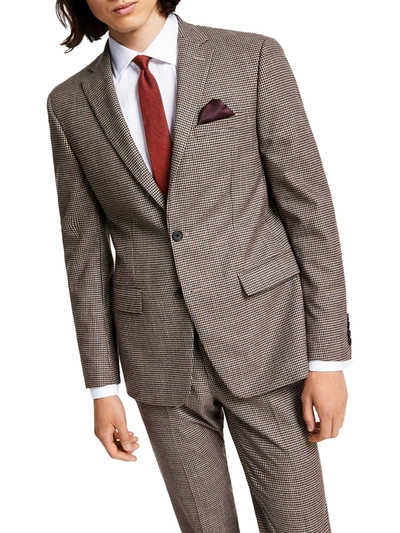 Shop Bar Iii Mens Checkered Skinny Fit Suit Jacket In Multi