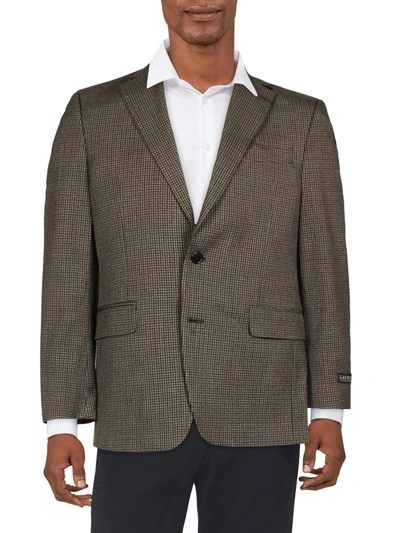 Shop Lauren Ralph Lauren Lexington Mens Classic Fit Suit Separate Two-button Blazer In Multi