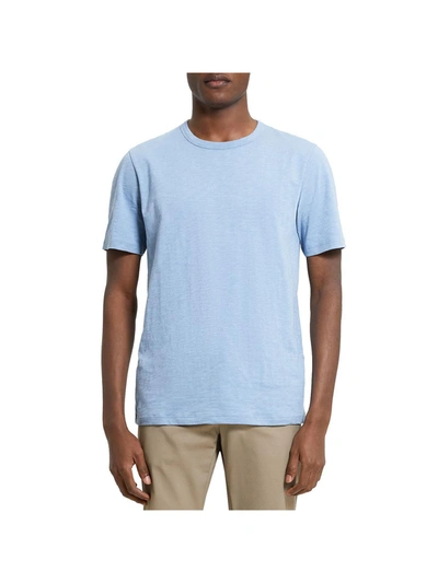 Shop Theory Heron Mens Cotton Crewneck T-shirt In Multi