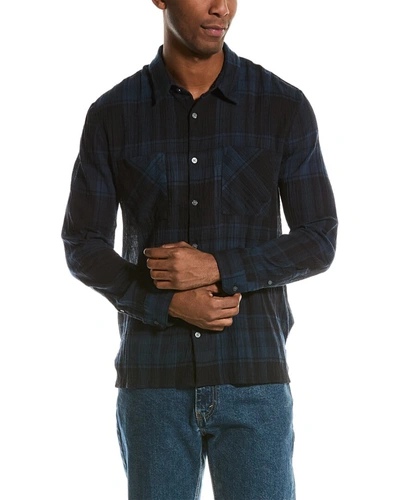 Shop John Varvatos Cole Regular Fit Shirt In Blue