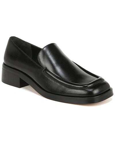 Shop Vince Doris Leather Slip-on In Black