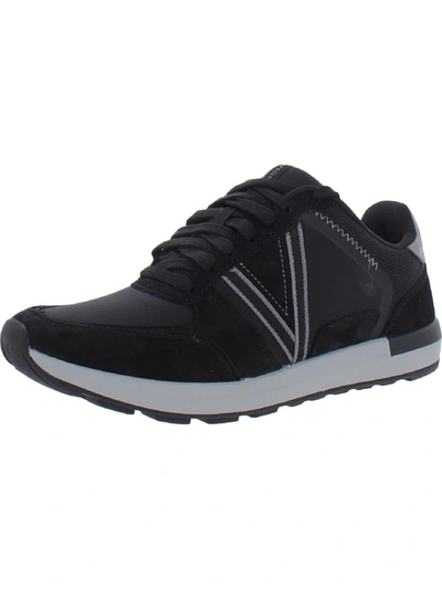 Shop Vionic Bradey Mens Leather Lifestyle Athletic And Training Shoes In Black