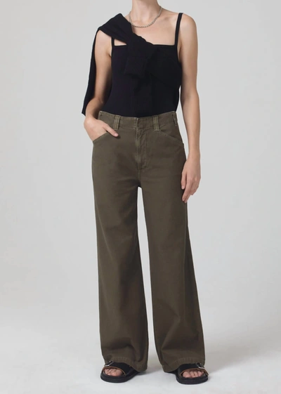 Shop Citizens Of Humanity Paloma Utility Trouser In Tea Leaf In Multi