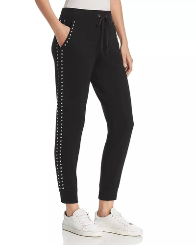 Shop Juicy Couture Studded Jogger Pants In Black