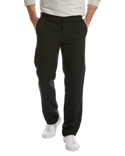 Shop Lanvin Wool-blend Pant In Black