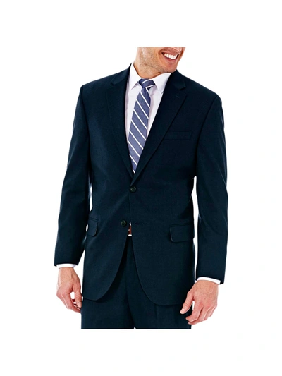 Shop J.m. Haggar Joe Mens Classic Fit Stretch Suit Jacket In Blue
